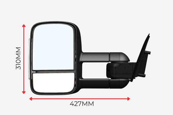 M4C | Clear View Towing Mirrors - Mazda BT-50 Oct 2011 - Jun 2020 - Clear View Accessories