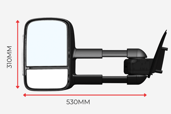 M4C | Clear View Towing Mirrors - Jeep Grand Cherokee 2010 on - Clear View Accessories