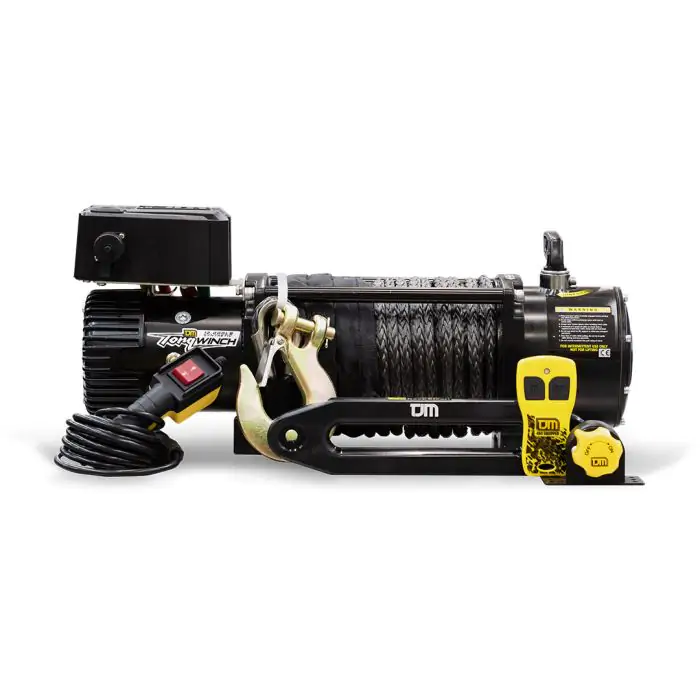 M4C | Torq Winch 12000LB with Black Synthetic Rope - TJM