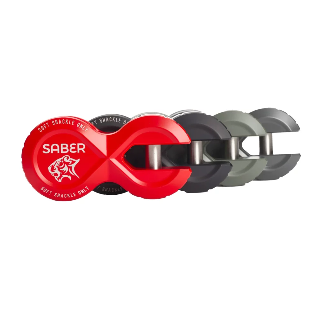 M4C | Alloy Winch Shackle PRO - Red - Saber Offroad