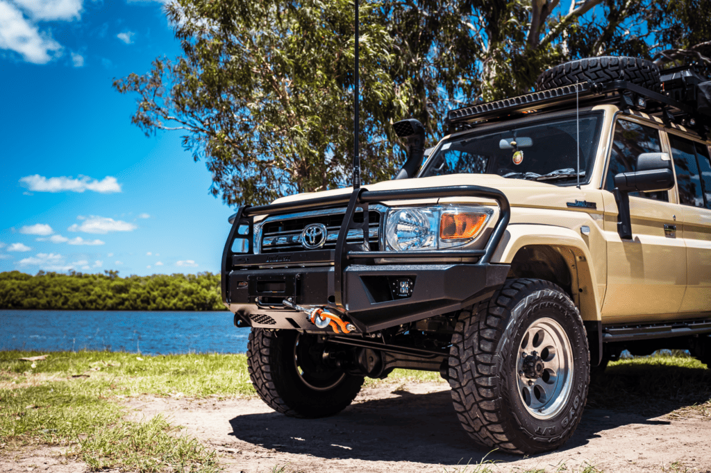 M4C | 70 Series Landcruiser RFX-LD Bull Bar with Prov for LED Light Bar - Onca 4x4