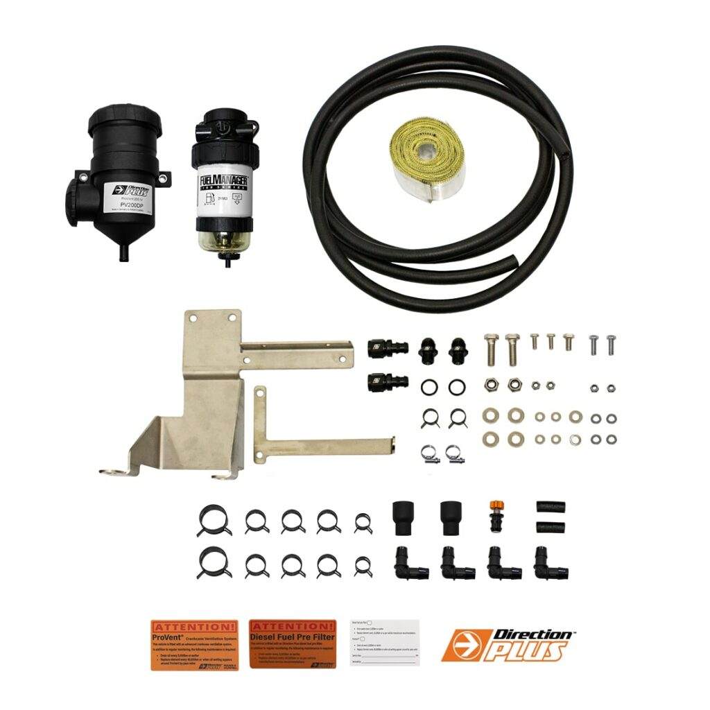 M4C | Fuel Manager Pre-Filter + Provent Dual Kit - Toyota Landcruiser 70 Series - Direction Plus