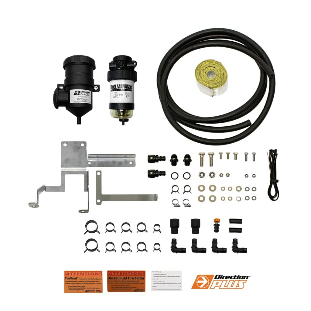 M4C | Fuel Manager Pre-Filter + Provent Dual Kit - Toyota Landcruiser 70 Series - Direction Plus