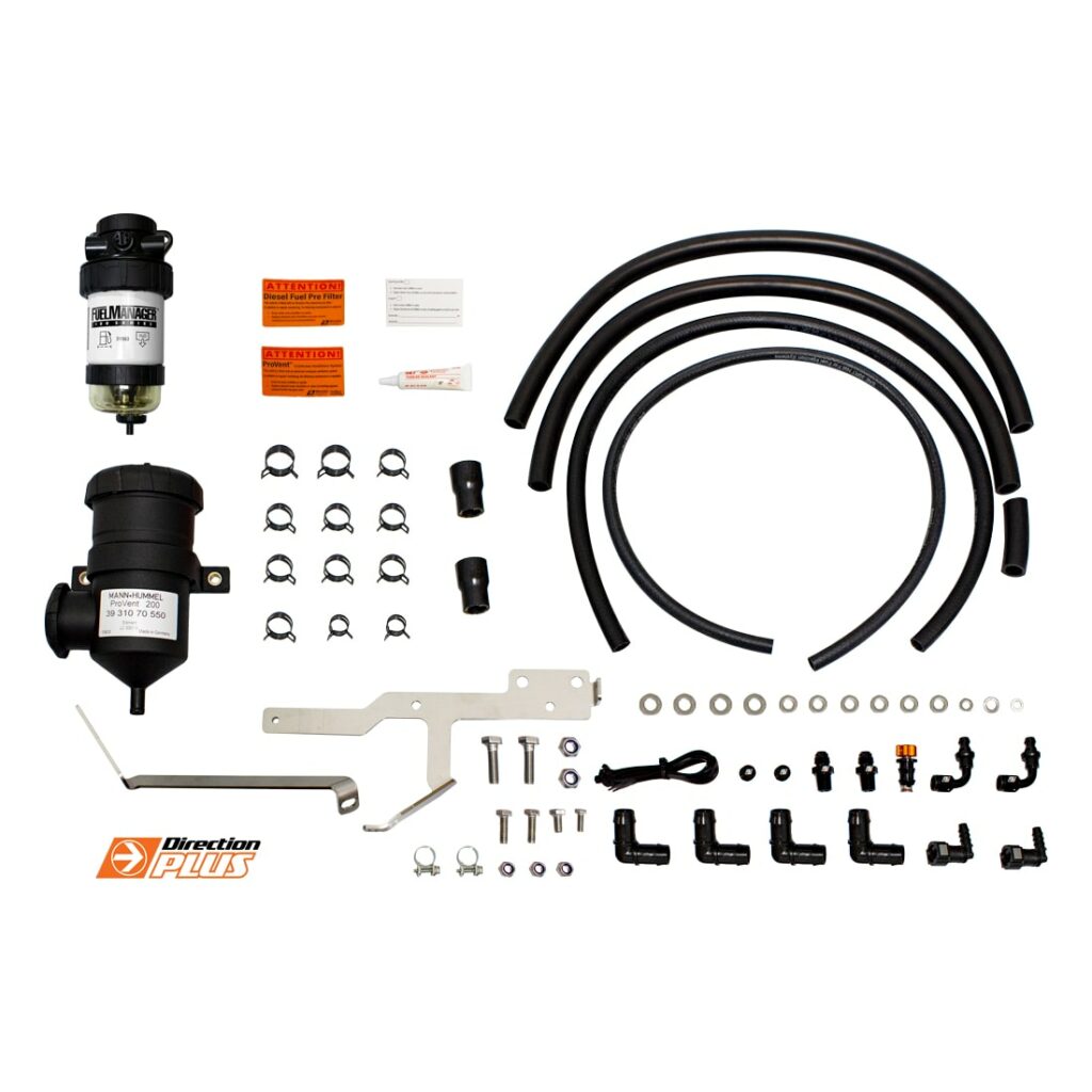 M4C | Fuel Manager Pre-Filter + Provent Dual Kit - Ranger/Everest/BT50 - Direction Plus