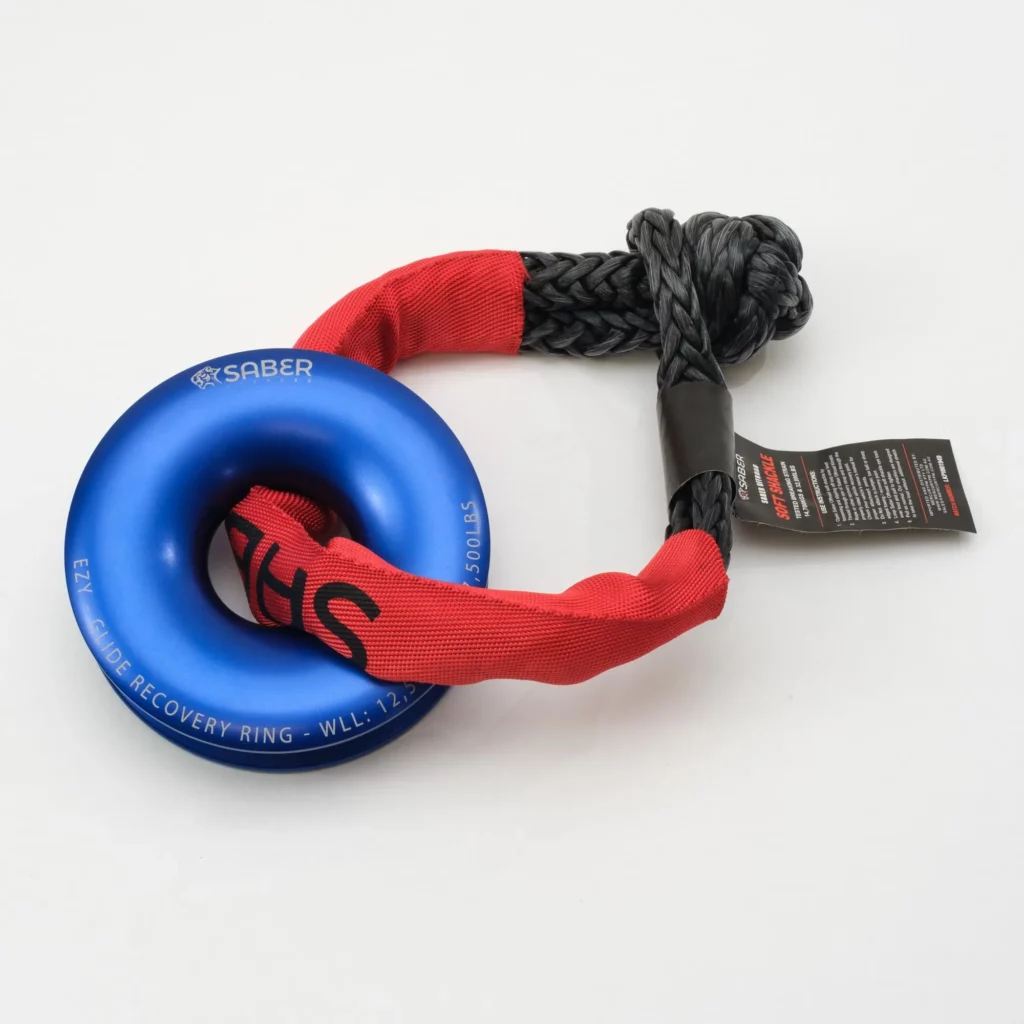 M4C | Ezy-Glide 12,500 WLL Recovery Ring, Bag & Sheath Soft Shackle - Saber Offroad