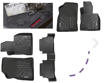 M4C | 2022 Triton Moulded Floor Mats Front And Rear - Maxliner