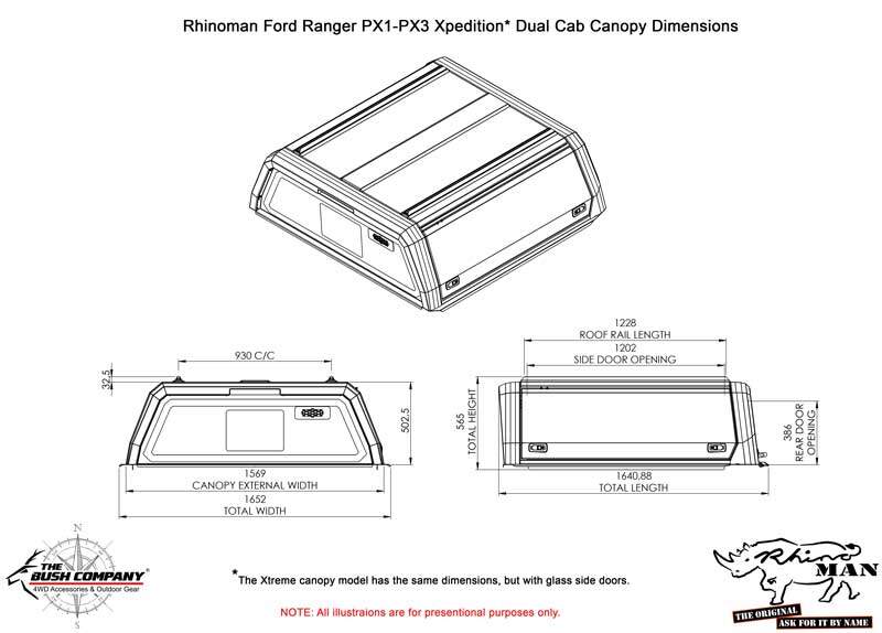 M4C | Ford Ranger - Rhinoman Canopy