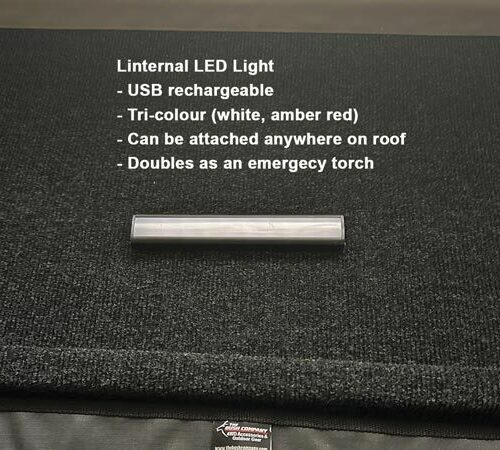 LED Tricolour Rechargeable Light