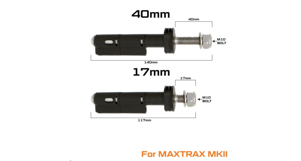 M4C | Mounting Pin Set - MKII 17mm - Maxtrax