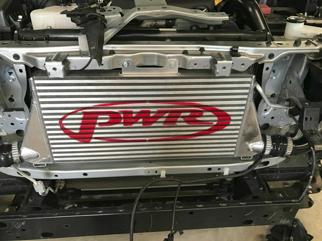 M4C | 42/55mm Stepped Core Intercooler & Pipe Kit (Toyota Hilux 2.8L 2015-2020) - Polished - PWR Advanced Cooling Technology