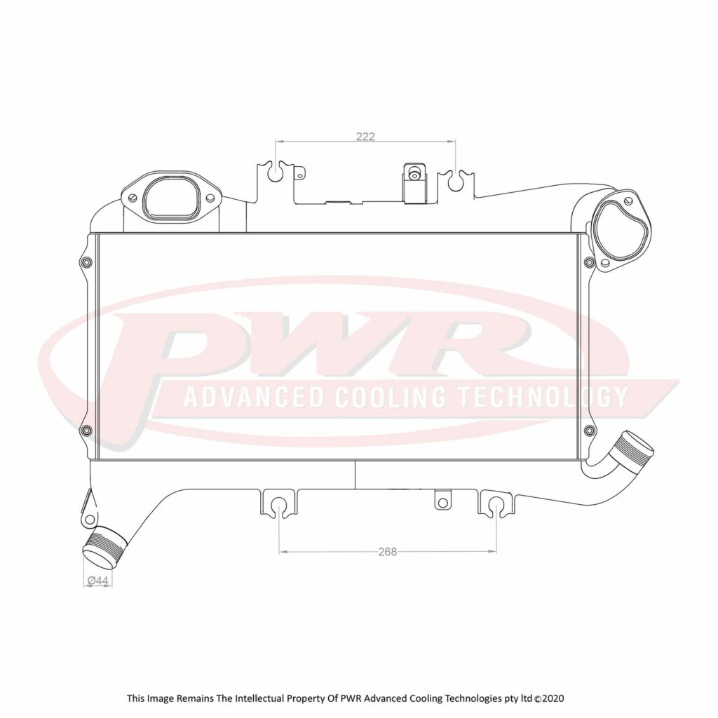 M4C | Elite Series Billet Intercooler (Toyota Landcruiser 200 Series V8 Diesel 2008+) - PWR Advanced Cooling Technology