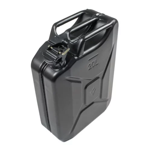 20L FUEL JERRY CAN - BLACK STEEL FINISH