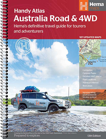 Hema Australia Road and 4WD Handy Atlas 13th Edition (Each) - 9781922668042