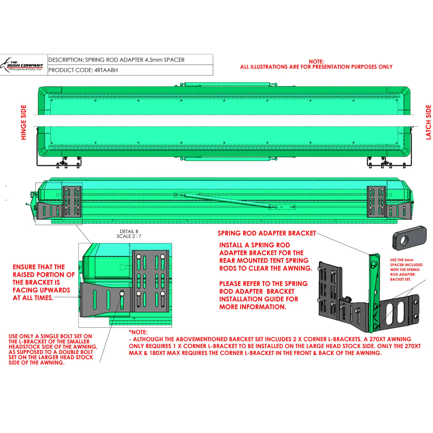 Awning To Tent Bracket 4 Piece - AX27, TX27/MAX, DX27 - The Bush Company | M4C Awning To Tent Bracket 4 Piece - AX27, TX27/MAX, DX27 - The Bush Company - Image 10