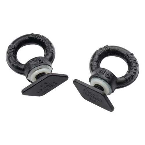 Black Tie Down Rings / Eye Bolts for Tracks - Front Runner