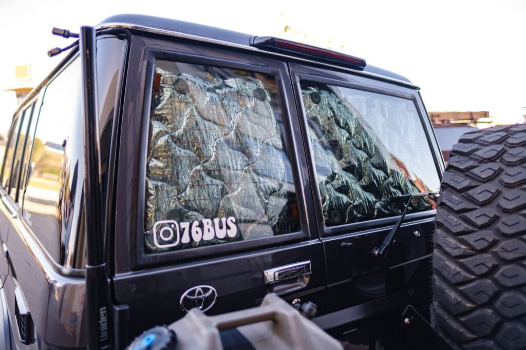 Solarscreens on 76 Land Cruiser