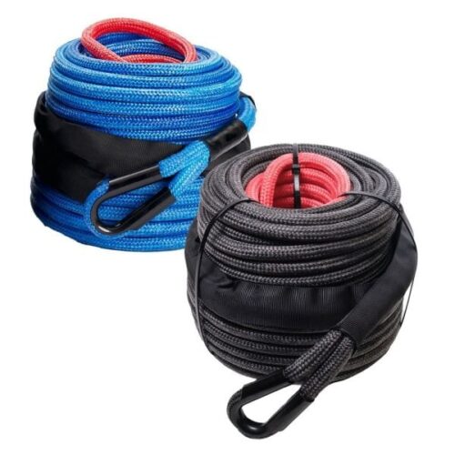 8,500KG 10mm SaberPro® Black Double Braided Winch Rope - 30M - Saber Offroad